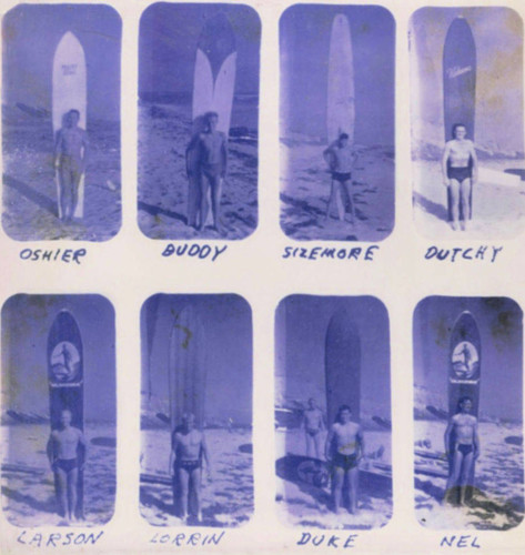 San Onofre Surfing Club Members, 1930s (1 of 2)