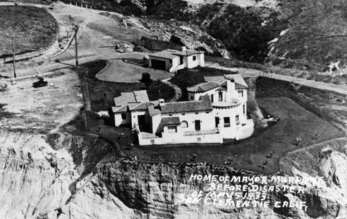 Home of San Clemente's first mayor, Thomas F. Murphine before the March 10, 1933 Long Beach earthquake