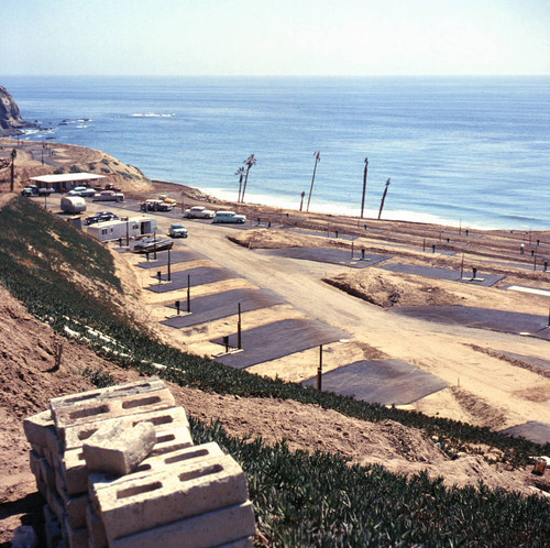 Dana Point Strand trailer park below Salt Creek