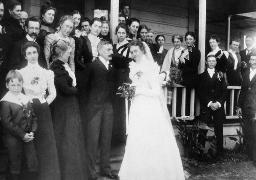 Wedding of Jeanette Wilcox to Adolph Kraft in Tustin