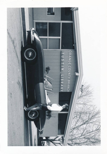 Woman with Automobile at Tustin Library