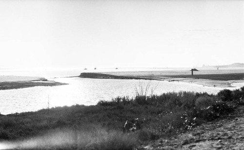 Newport Bay Inlet and sand bar at Corona del Mar