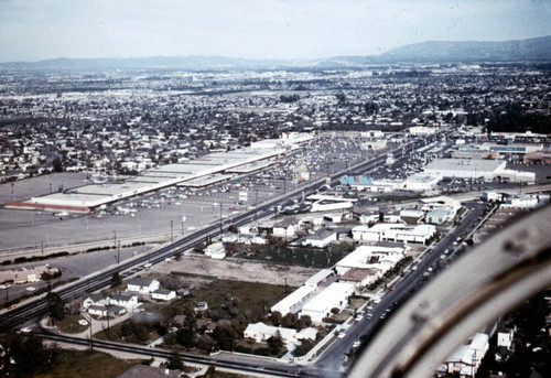 Aerial view of Chapman and Brookhurst, Garden Grove, ca. 1965