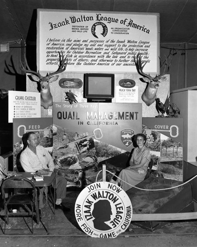 Izaak Walton League of America exhibit at Orange County Fair, August 16, 1950