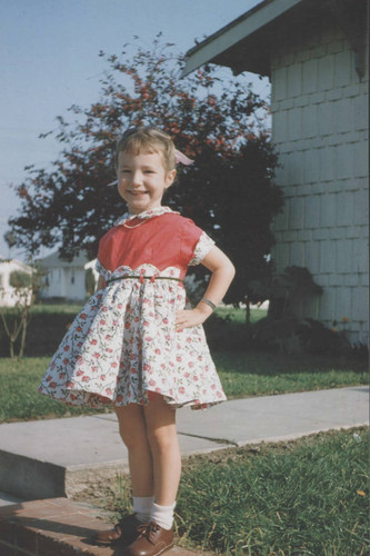 Susi McNeil Simpson in Huntington Beach, 1956