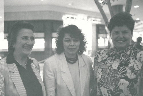 Gladys Lorenzo and Elizabeth Martinez Smith at the Costa Mesa Library