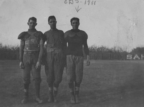 Charles D. Swanner on football field