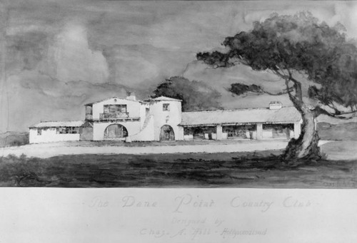 Architect's drawing, proposed Dana Point Country Club