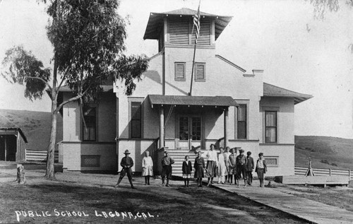 Laguna Beach Elementary School on Park Avenue, ca. 1918