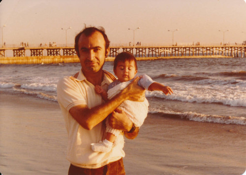 Zehdar family at [Huntington Beach] pier