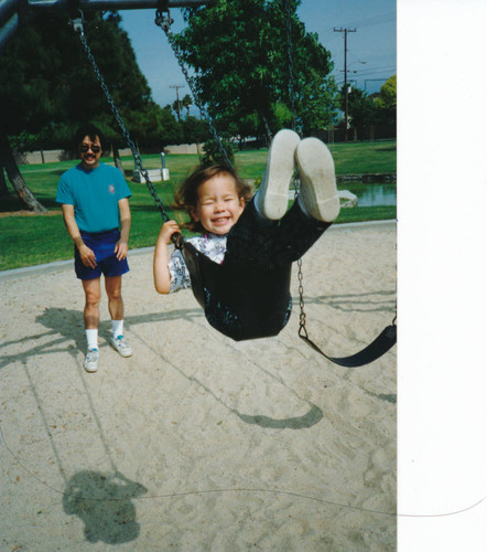 Eisen Inoyue and Allison Inoyue at Willow Park, Cypress, 1992