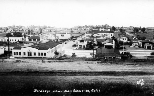 View of San Clemente looking west, ca. 1936