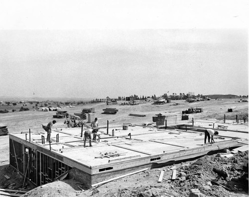 Roofers during the construction of Leisure World (Laguna Woods), 1960s