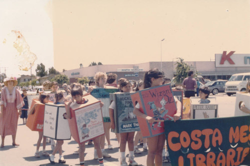 Costa Mesa Library, Walking Book Parade, 1985