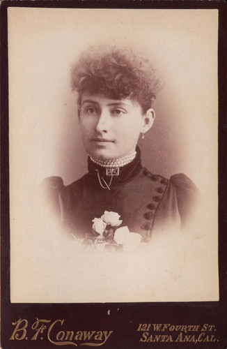 Cabinet photograph, unknown woman, 1890