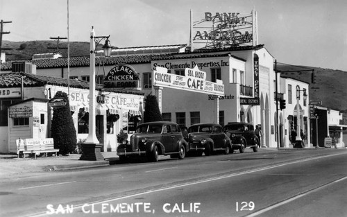 Sea Shore Cafe, San Clemente, on Highway 101 near Avenida del Mar