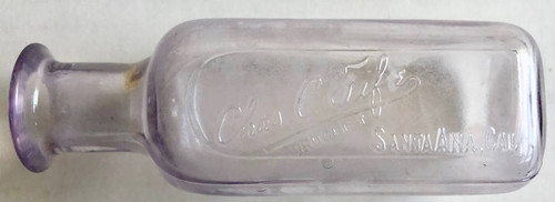 Medicine bottle from Charles C. Fife, Druggist, Santa Ana, ca. 1895