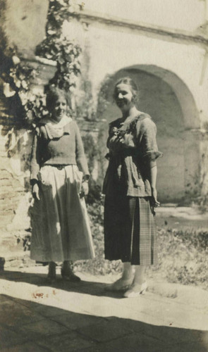 Two Sisters at Mission San Juan Capistrano