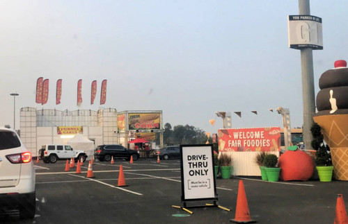 OC Fair's "Fair Food Drive Thru" entrance