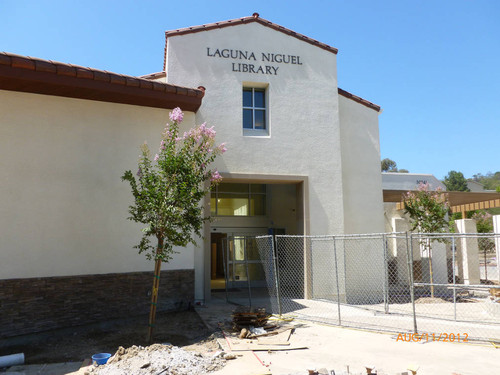 Laguna Niguel Library main entry, August 2012