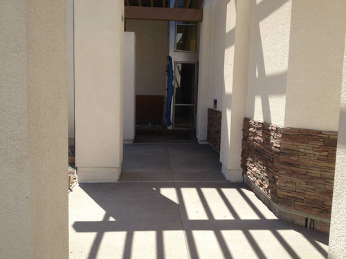 Laguna Niguel Library main entry walkway, July 2012