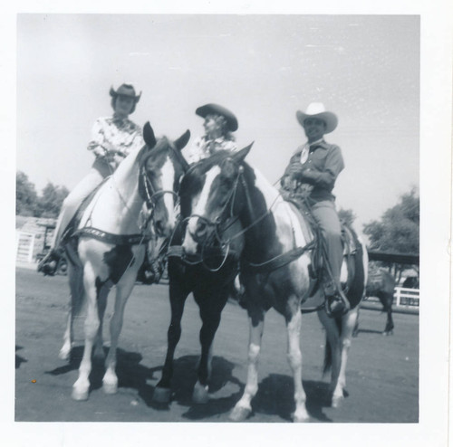 Bev and Alice Chandler with Monte Montana