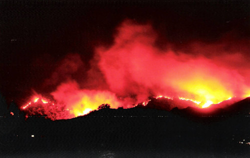 Santiago Fire, Modjeska Canyon