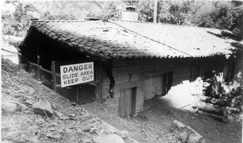 Silverado Fire Hall in 1969 flood