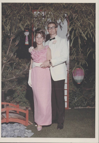 Karen McNeil and Mike Goodman at Huntington Beach High School Prom, 1965