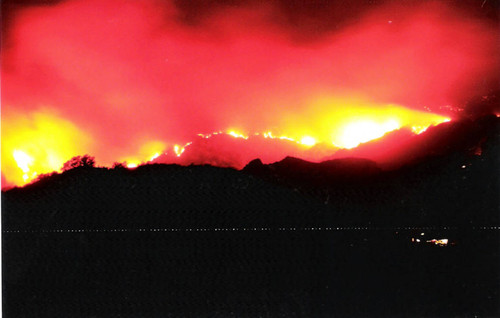 Santiago Fire, Modjeska Canyon