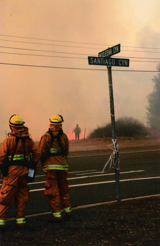 Santiago Fire, Modjeska Canyon