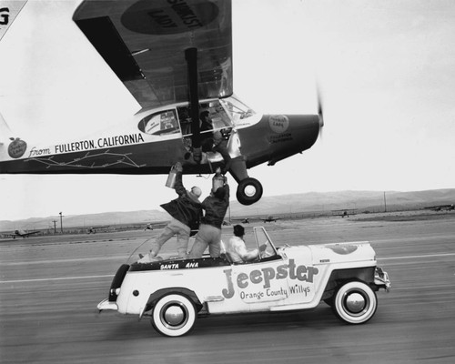 Refueling the Sunkist Lady, world record endurance flight of 1008 hours, 1 minute, and 50 seconds, April 1949