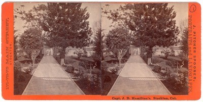 Stockton: "Capt. J. D. Hamilton's, Stockton, Cal."