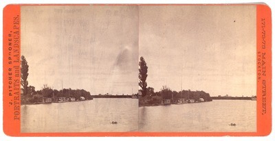 Unidentified Location, Probably in California: (Boats on waterway.)