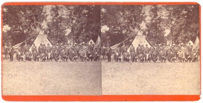 Stockton: (Stockton Guard. Group in front of tent.)