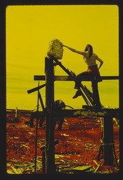 APR74P10-19: Barbara Thompson on sculpture, infra red, yellow filter