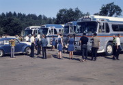 Peoples Temple Members Boarding Buses, Redwood Valley, California