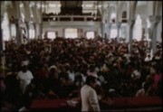 [Jim Jones preaching at the Peoples Temple church in Los Angeles]