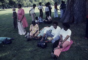 Peoples Temple Members Resting on Bus Trip, Washington, D.C