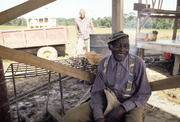 David "Pop" Jackson, with Rev. James Edwards in Background, Jonestown, Guyana