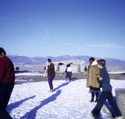 Peoples Temple Members at Rest Stop During A Bus Trip