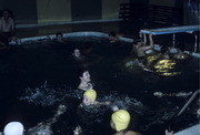 Peoples Temple Members Swimming in Church Swimming Pool, Redwood Valley, California