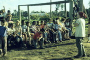 Trisha Cartmell (Right) and Peoples Temple Children Singing, Jonestown, Guyana