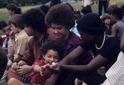 Young Peoples Temple Members Resting on Bus Trip, Possibly in Philadelphia, Pennsylvania