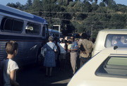 Peoples Temple Members Boarding Bus, Redwood Valley, California