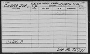 Southern Pacific Railroad Station Card Indexes A-KU: Cu