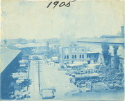 [Southern Pacific Railroad Sacramento Shops complex: view of multiple buildings]