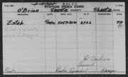 Southern Pacific Railroad Station Card Indexes L-Z: O