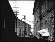 [Southern Pacific Railroad Sacramento Shops complex: view of multiple buildings]
