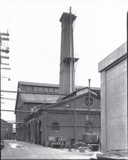[Southern Pacific Railroad Sacramento Shops complex: view of multiple buildings]